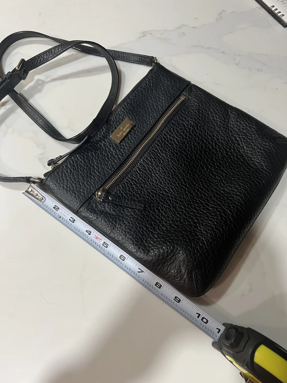 Kate Spade Black Pebbled Leather Crossbody Bag